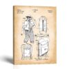 Hiking backpack patent wall art canvas print - vintage pack board by Crossroads Home Decor