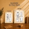 Hiking backpack patent canvas print - Made in USA family-owned wall art