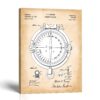 Pocket compass patent canvas print - vintage sighting compass by Crossroads Home Decor