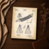 Hammock patent print - close-up of the 1895 cord-and-ring drawing