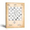 1866 board game patent canvas print by Crossroads Home Decor