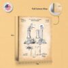 Telephone Patent Canvas Print - gallery wrapped canvas edge detail