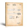 Toothbrush patent canvas print - 1953 flexible-head design by Crossroads Home Decor