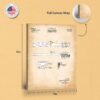 Toothbrush patent canvas - gallery wrapped canvas edge detail