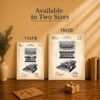Vintage Typewriter Blueprint Art - Made in USA Family-Owned Canvas