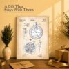 Pocket Watch Patent Canvas Print Gift - Canvas Print for Watch Collectors