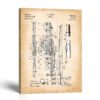 Flute Patent Canvas Print - Vintage 1908 Boehm Wall Art by Crossroads Home Decor