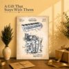 Electric keyboard patent gift - canvas print for a keyboardist