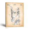 Saxophone patent canvas print - 1929 instrument design by Crossroads Home Decor