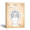Marine telegraph patent canvas print - 1921 ship bridge instrument by Crossroads Home Decor