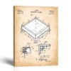 Boxing Ring patent canvas print - Vintage 1930 Blueprint by Crossroads Home Decor