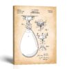 Boxing Speed Bag patent canvas print - Vintage 1923 Blueprint by Crossroads Home Decor