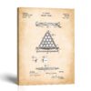 Billiard Ball Rack canvas print - 1891 Patent Drawing by Crossroads Home Decor