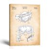 Ski Goggles patent canvas print - Vintage 1975 Blueprint by Crossroads Home Decor