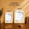Vintage baseball diamond canvas print - Made in USA, family-owned wall art