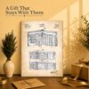 Accounting book patent print gift for an accountant or bookkeeper