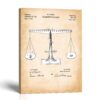 Scales of justice patent canvas print by Crossroads Home Decor