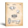 Judge gavel patent canvas print - 1956 courtroom gavel patent drawing by Crossroads Home Decor