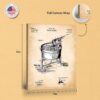 C2674C-8-11X14 Vintage washing machine canvas print - gallery wrapped canvas edge detail