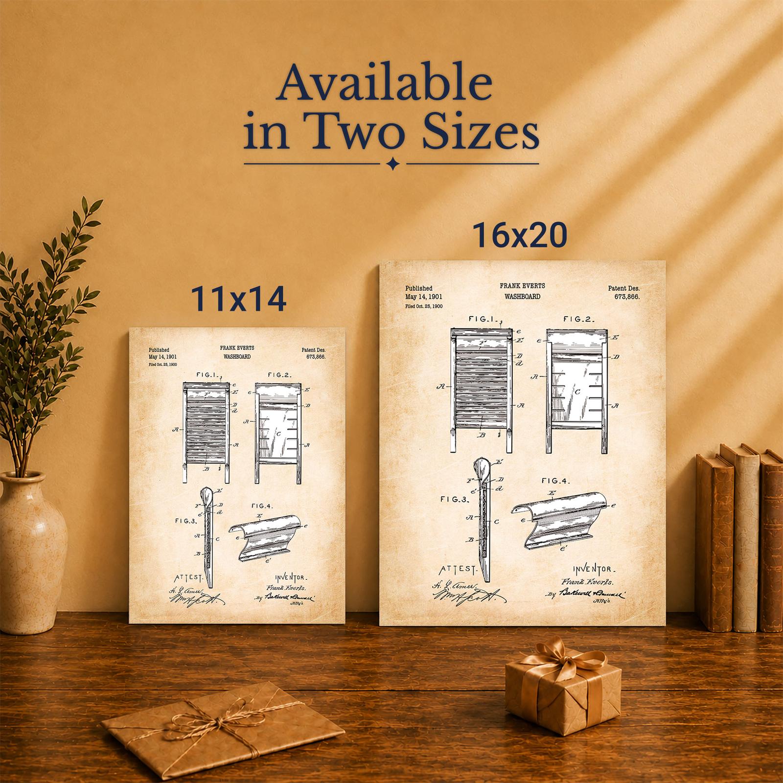 Washboard canvas print - Made in USA family-owned wall art