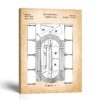 Track and field patent canvas print by Crossroads Home Decor