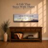 Give It to God and Go to Sleep gift - canvas print for newlyweds and new homeowners