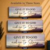 Give It to God and Go to Sleep wall art - Made in USA family-owned faith-based canvas