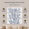 Blue Watercolor Floral Panels canvas print - gallery wrapped and floating frame styles